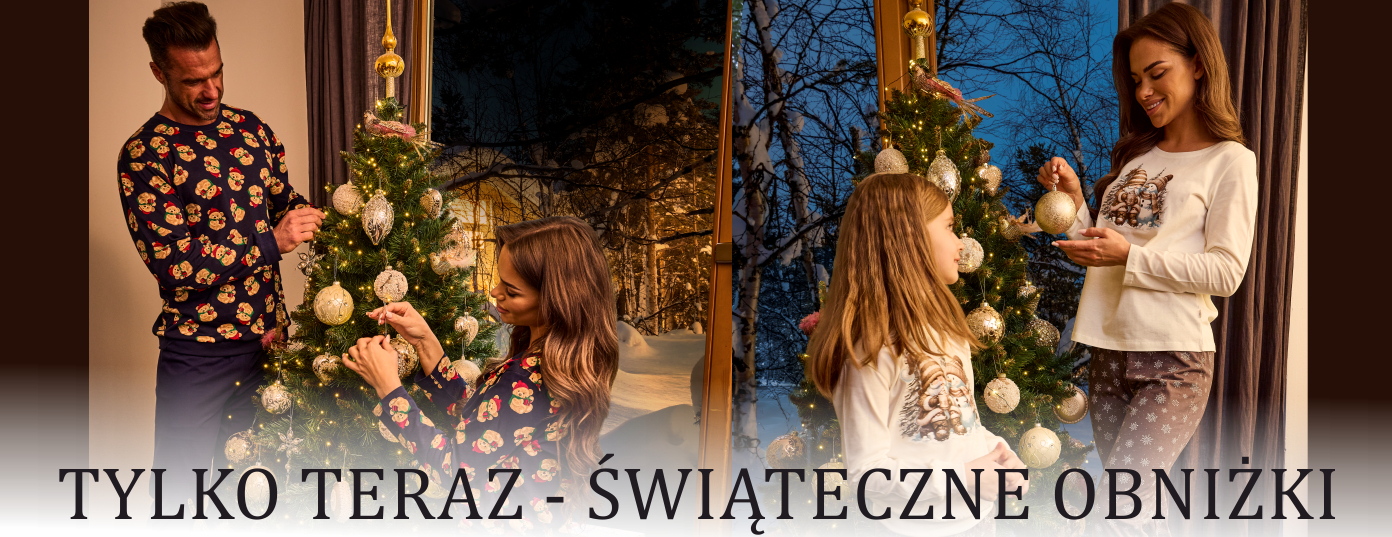 zestawy rodzinne piżamy dla całej rodziny 