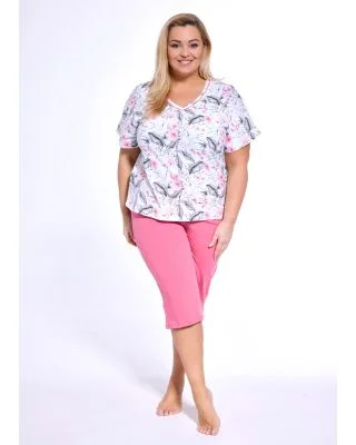 Piżama damska KR 695/312 Vivian róż size +
