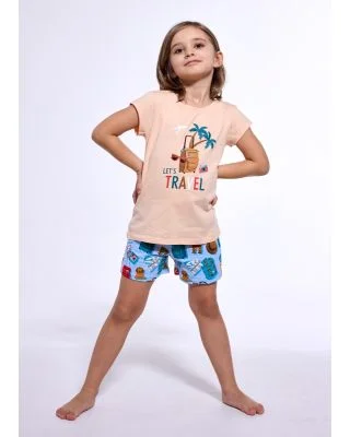 Piżama Girl Kids KR  Travel 2 787/110